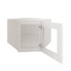Slim Shaker Alabaster Diagonal Glass Door