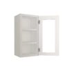 Slim Shaker Alabaster Wall Open Frame Glass 1 Door