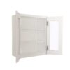 Slim Shaker Alabaster Wall Open Frame Glass 2 Doors