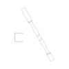 Colorado White Shaker Classic Leg Post