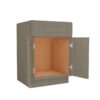 Mocha Shaker Sink Base 2 Door 1 False Drawer Front