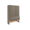 Mocha Shaker Countertop Wall Cabinet 2 Doors