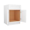 White Shaker Elite Sink Base 2 Door 1 False Drawer Front