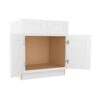 White Shaker Elite Sink Base 2 Door 2 False Drawer Fronts