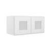 White Shaker Elite Open Frame Glass 2 Doors