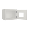 Shaker Off-White Open Frame Glass 1 Door