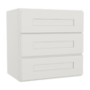 Shaker Off-White Three Drawer Countertop Wall Drawer