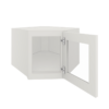 Shaker Off-White Diagonal Glass Door