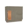Craftsman Mocha Shaker Vanity Sink Drawer Right