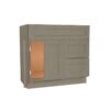 Mocha Shaker Vanity Sink Drawer Right