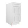 Craftsman White Shaker Vanity Drawer Base 3 Drawer