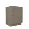 Mocha Shaker Vanity Drawer Base 2 Drawer