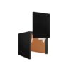 Craftsman Black Shaker Wall Angle Glass