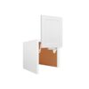 Craftsman White Shaker Wall Angle Glass