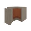 Mocha Shaker Wall Easy Reach Corner