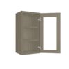 Mocha Shaker Wall Open Frame Glass 1 Door