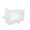 Colorado White Shaker Wall Microwave Shelf Cabinet 30" x 18"