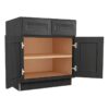 York Driftwood Grey 2 Door 2 Drawer
