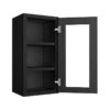 York Driftwood Grey Wall Open Frame Glass 1 Door