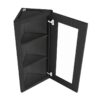York Driftwood Grey Angle Wall Open Frame Glass Door