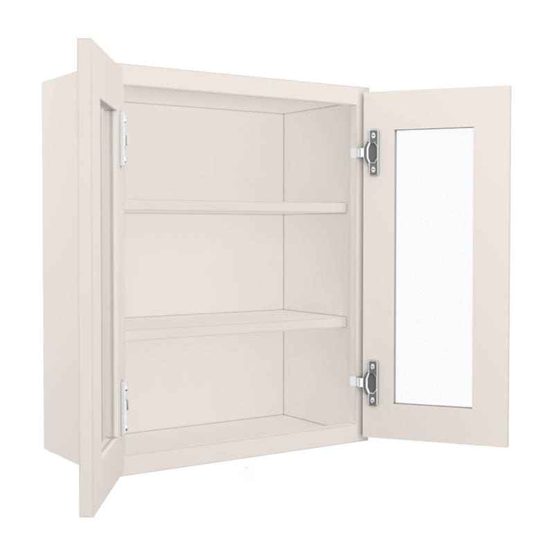 York Linen Wall Open Frame Glass 2 Doors