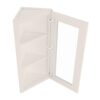 York Linen Angle Wall Open Frame Glass Door